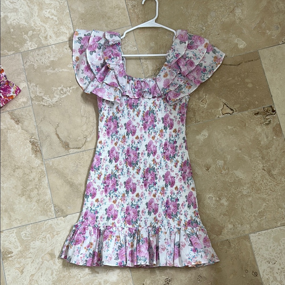 Floral Ruffle Kids Dress